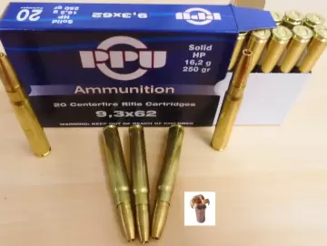 PPU 9,3x62 HP bleifrei